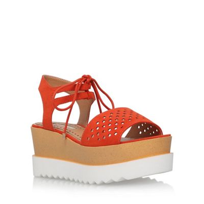 Orange 'Phoenyx' platform sandals
